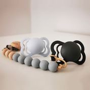 BIBS Supreme symetrické dudlíky z přírodního kaučuku 2ks 0-6m Woodchuck/Blush