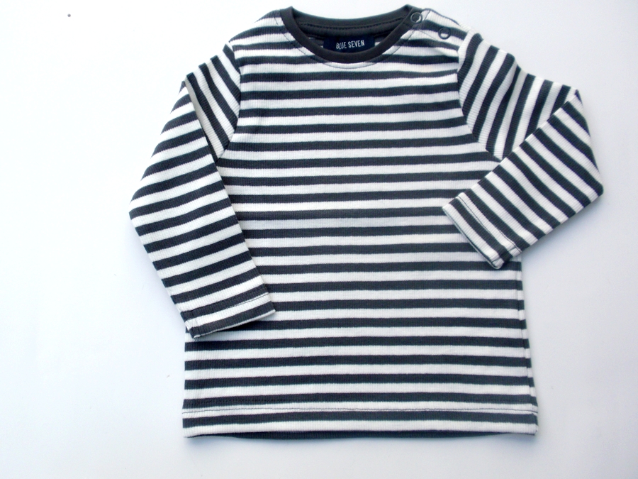 Tričko s dlouhým rukávem proužek (Blue Seven)