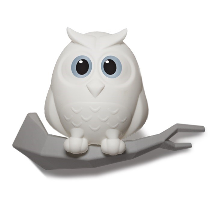 NOVINKA - Dětská přenosná LED lampička Sovička bílá