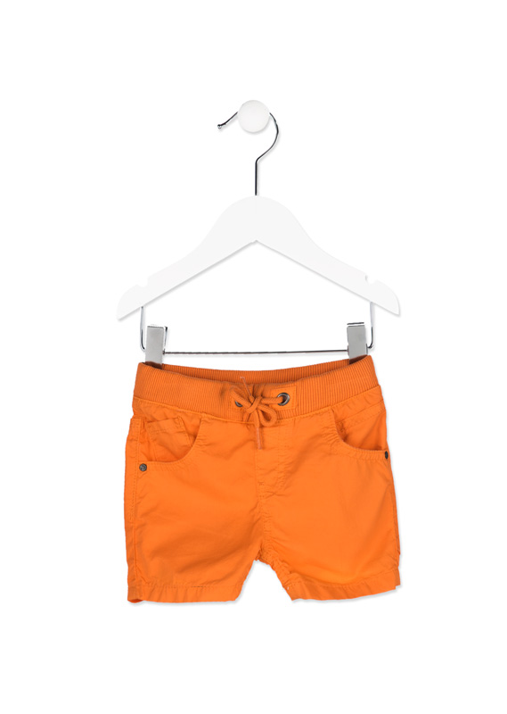 Chlapecké plátěné oranžové kraťasy zn. Losan