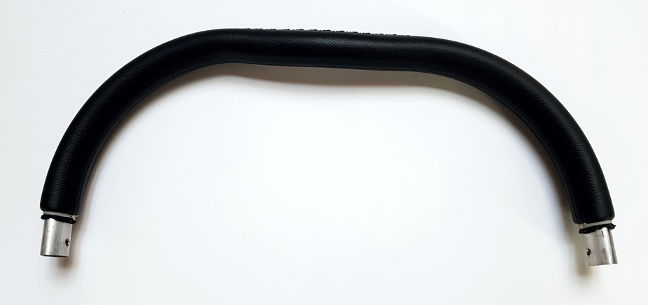 ND_ rukojeť na kočárek potažená Eco kůží - černá 48cm madlo