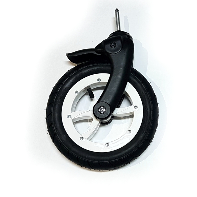 ND_kolečko na kočárek Melody - přední + antishock závěs bílé