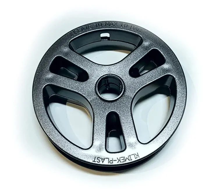 ND_disk do předního kolečka kočárku - Euforie kompletní 2půlky Grafit včetně osazení ložisky + šrouby