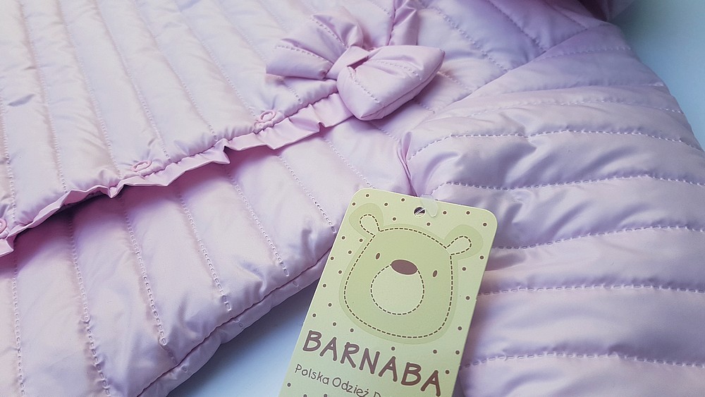 Luxusní dívčí jarní kabátek Barnaba s mašličkou rrůžový