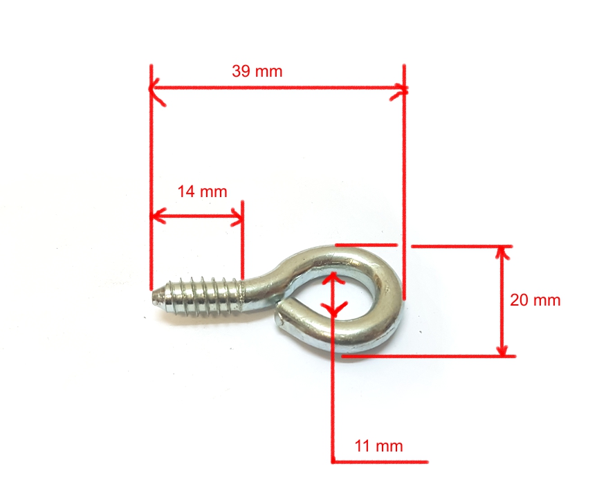ND_náhradní očko pro stahovatelné bočnice postýlek