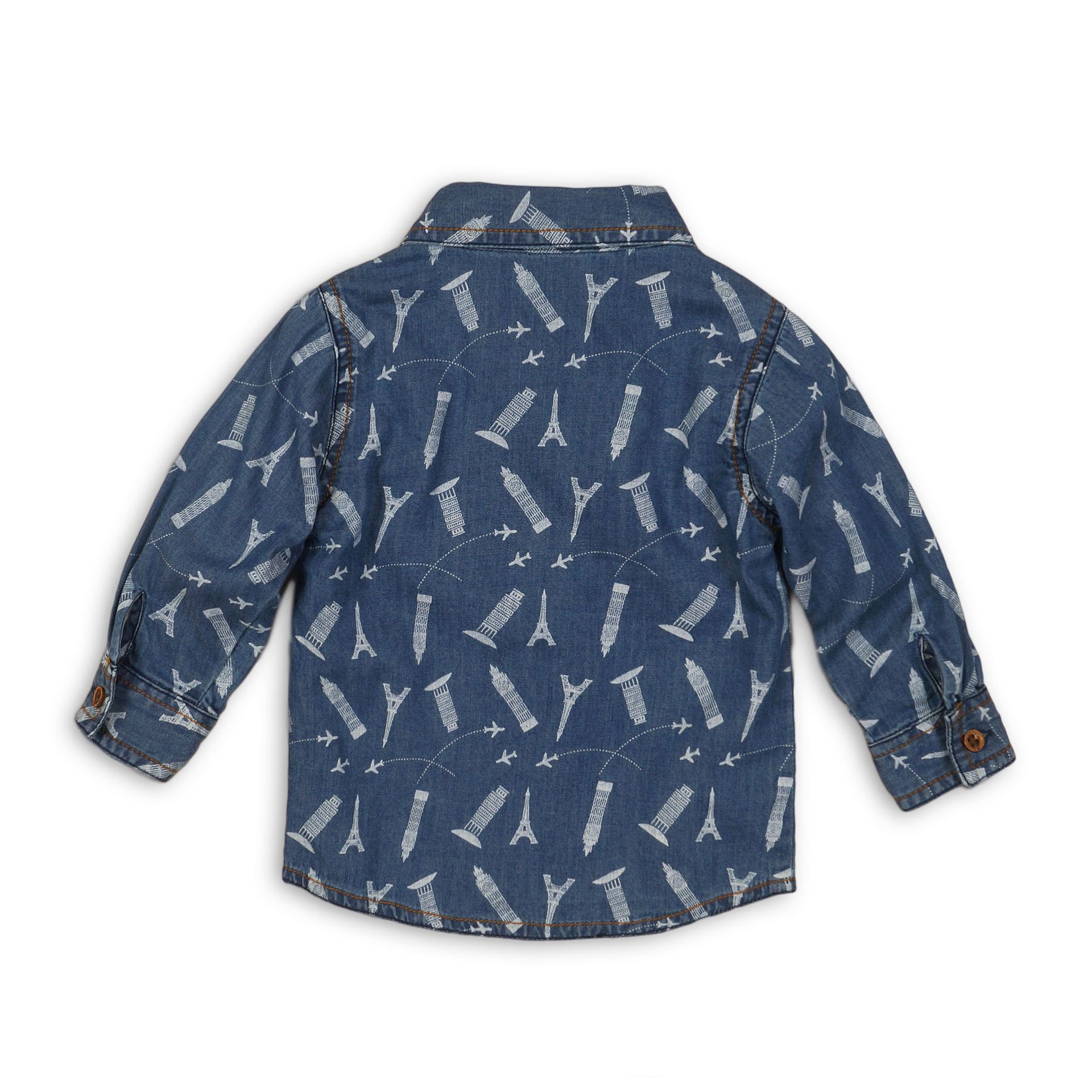 Dětská riflová košile Dirkje s potiskem