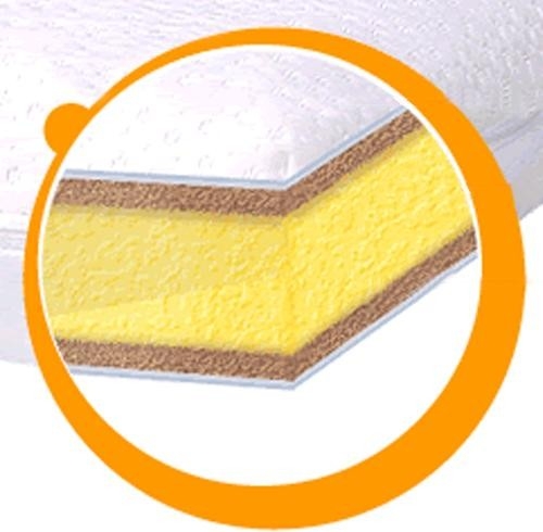 Matrace 120x60 kokos-molitan-kokos  120x60x8 cm kokos-molitan-kokos bílá 