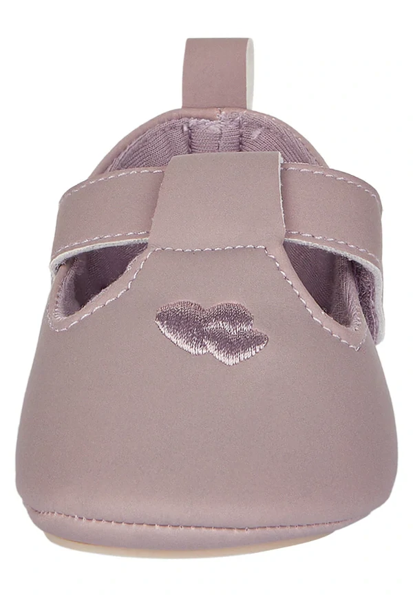 Dětské baleríny Herz- Srdce pastelově fialové ve. 17/18