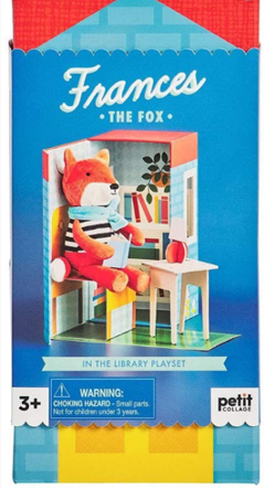 Petitcollage Plyšová liška v knihovně