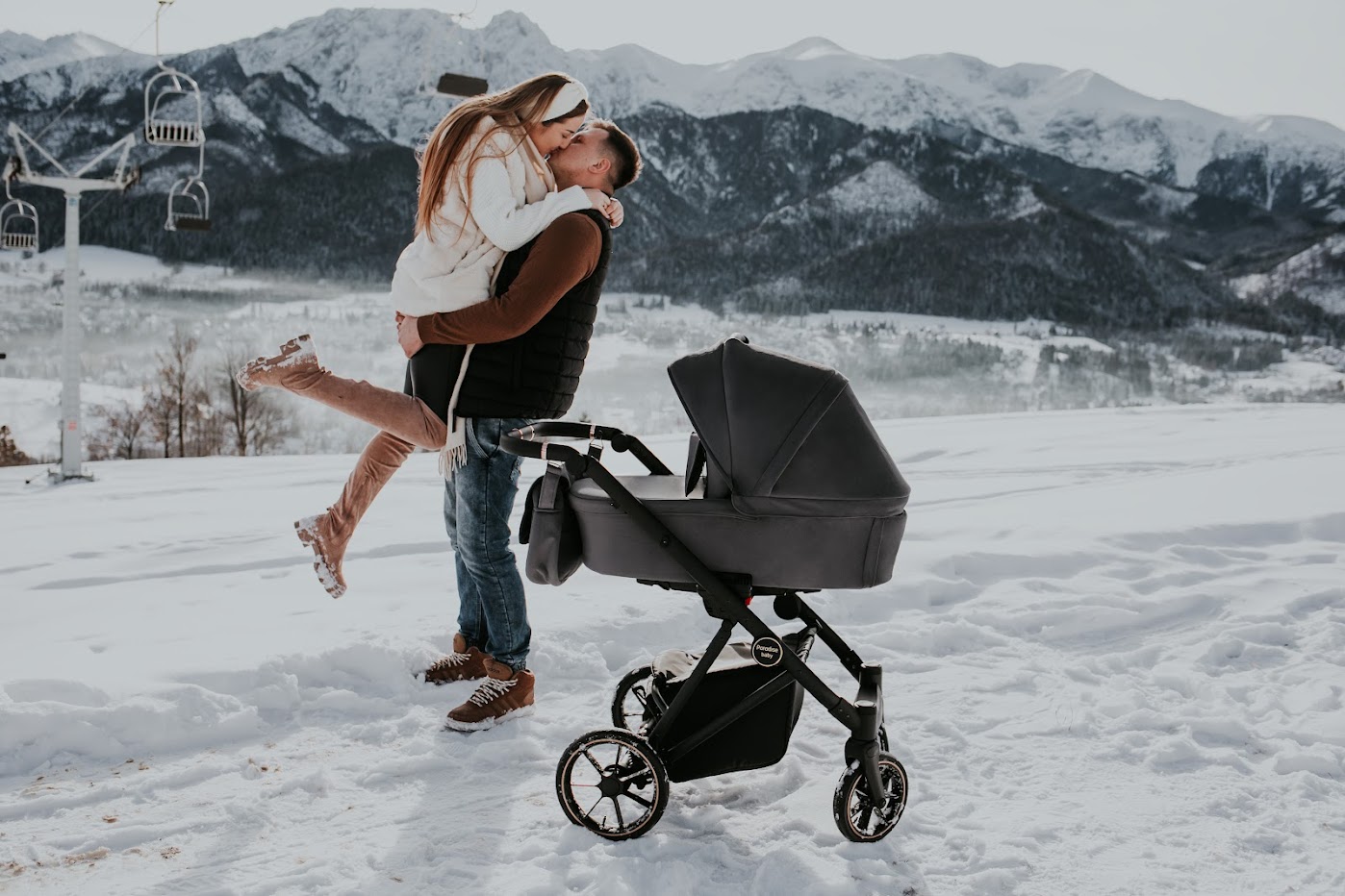 Kombinovaný kočárek Paradise Baby VR - grey 01