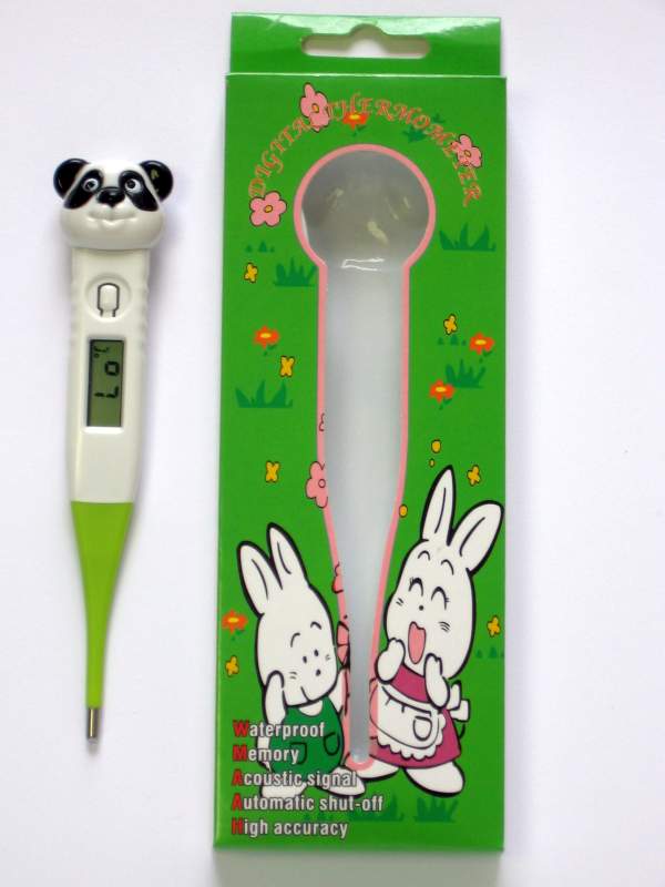 Digitální teploměr pro děti a miminka s ohebnou špičkou Flexi PANDA