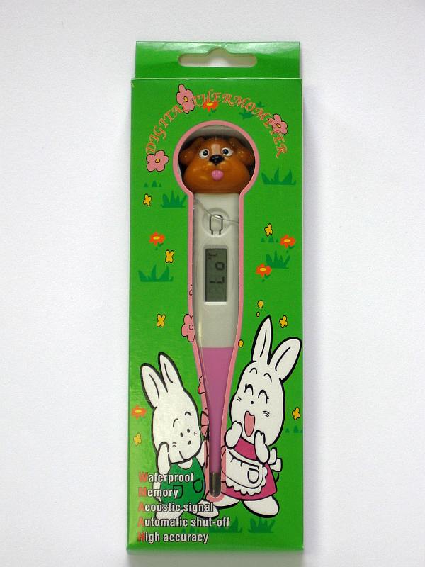 Digitální teploměr pro děti a miminka s ohebnou špičkou Flexi PEJSEK