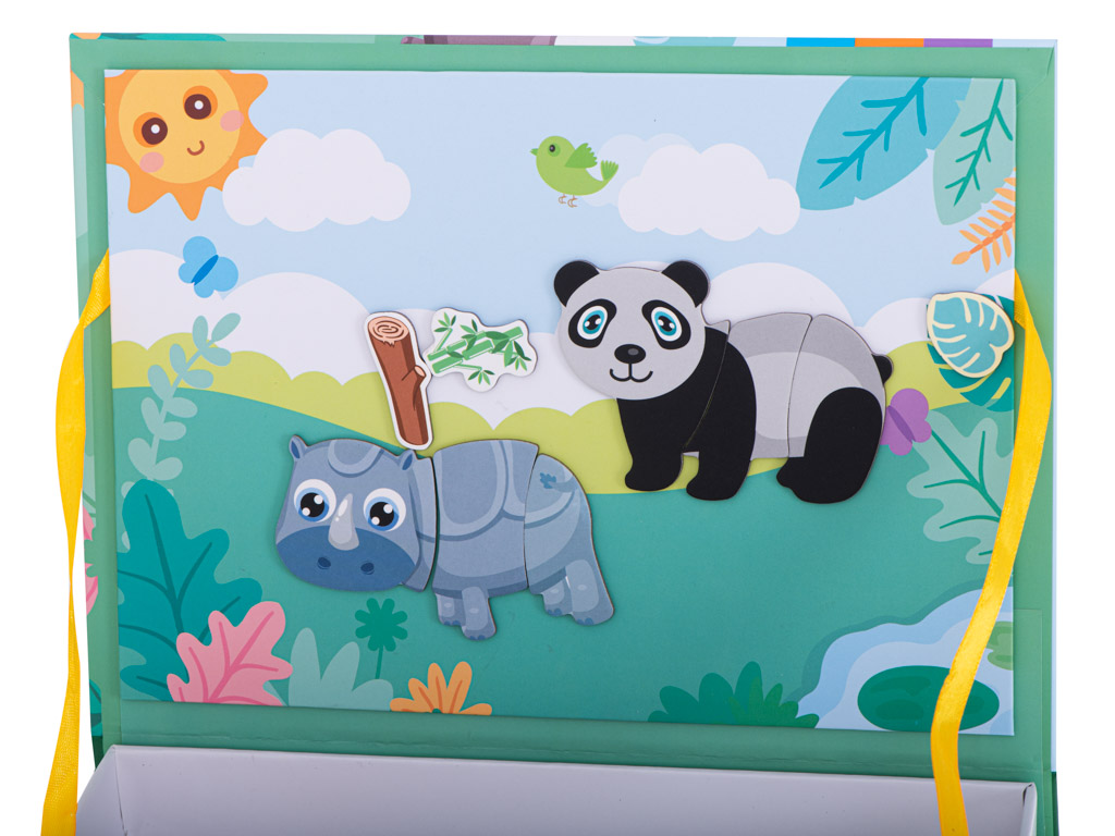 Magnetická skládačka pohádková SAFARI ZVÍŘÁTKA