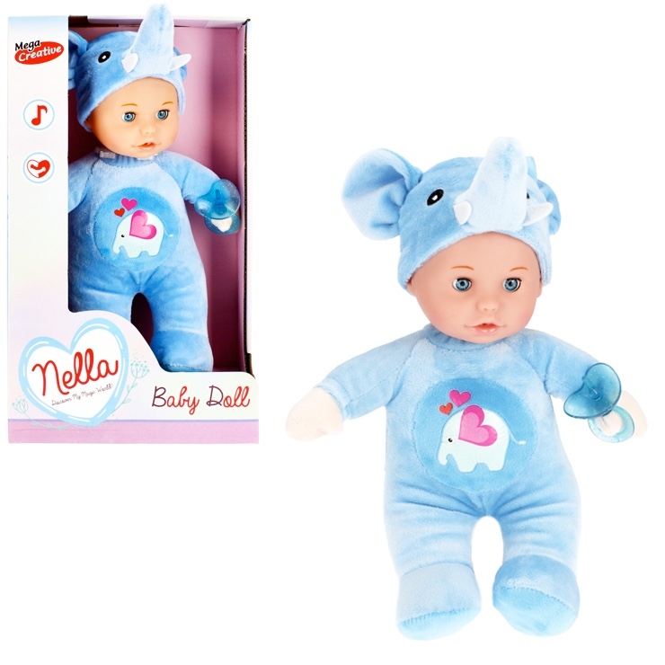 Panenka Nelly v kostýmu slona s melodiemi