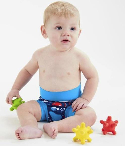 Dětské neoprenové plavky Happy Nappy - Vodní Svět vel. L (6-12 měs.)