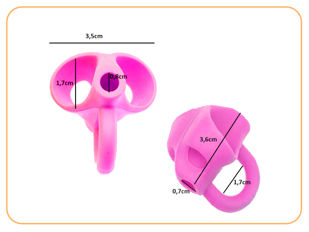 Držák pro správný úchop tužky - růžový