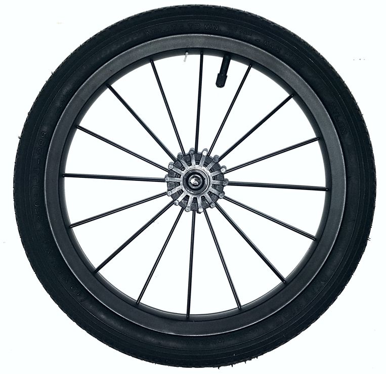 ND_kolečko EXCELLENT kompletní - rozměr 44-288 kovové - špicové - černé