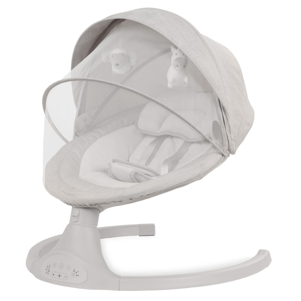 ELEKTRICKÉ houpátko KIDWELL LUXI 2v1 s moskytiérou a BLUETOOTH Light Melange