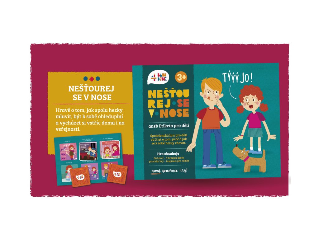 Naučná společenská hra Nešťourej se v nose - nová generace