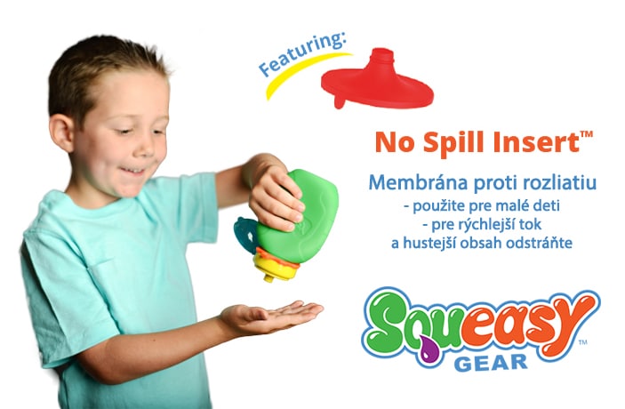 Squeasy Gear silikonová kapsička 104 ml pro zdravé krmení dětí měkká AQUA - zelená