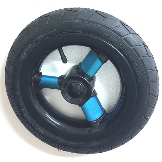 ND_kolečko ke kočárku zadní silnopaprskové 3paprsky bledě modré  12x1,75