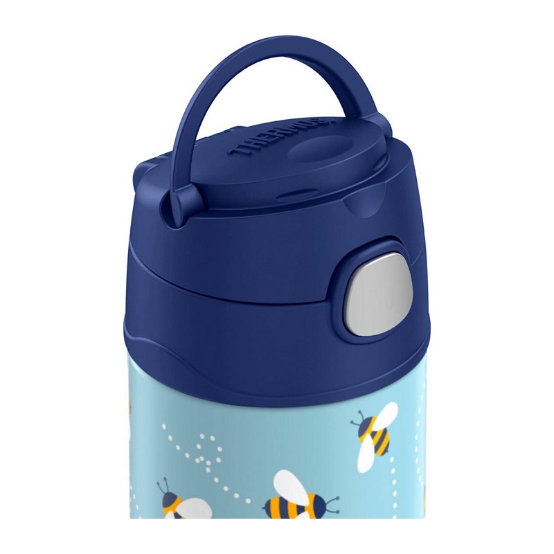 Dětská nerezová termoska THERMOS s brčkem honey bees