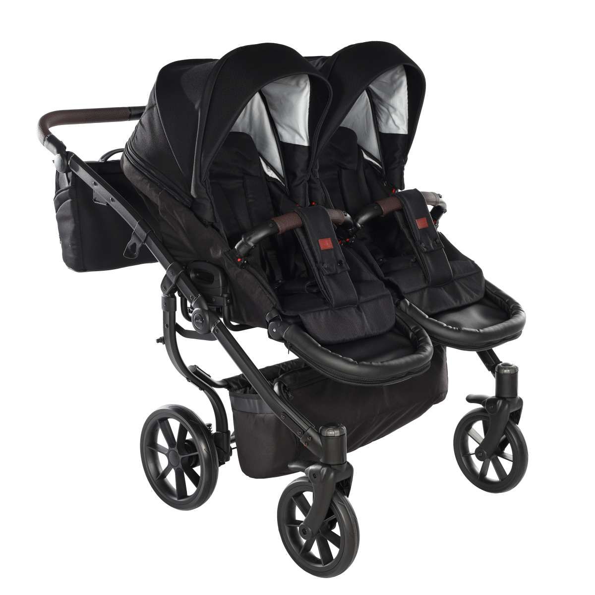 Kočárek pro dvojcata DUO JASMINE LIFE 03 černý
