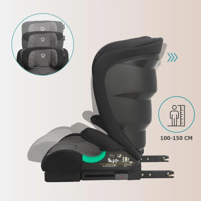 Autosedačka s isofixem, i-Size 100-150 cm Coccolle Eris Greystone