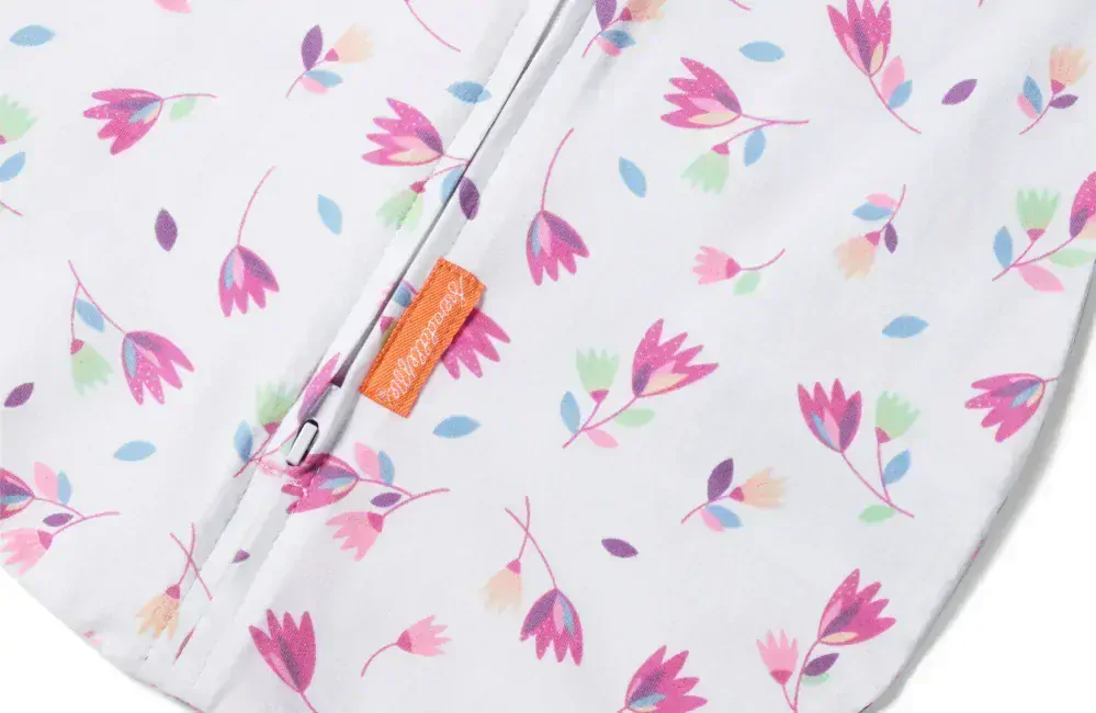 Zavinovačka SwaddleMe Arms Free Pod tulipány na bílém podkladu vel.L (4-6 měsíce, 6.4 - 8.2kg)do 66cm