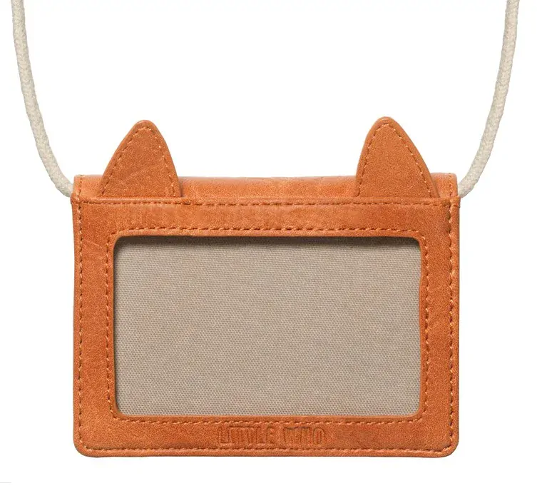 Dětská peněženka/taštička na krk z eco kůže Liška Lias