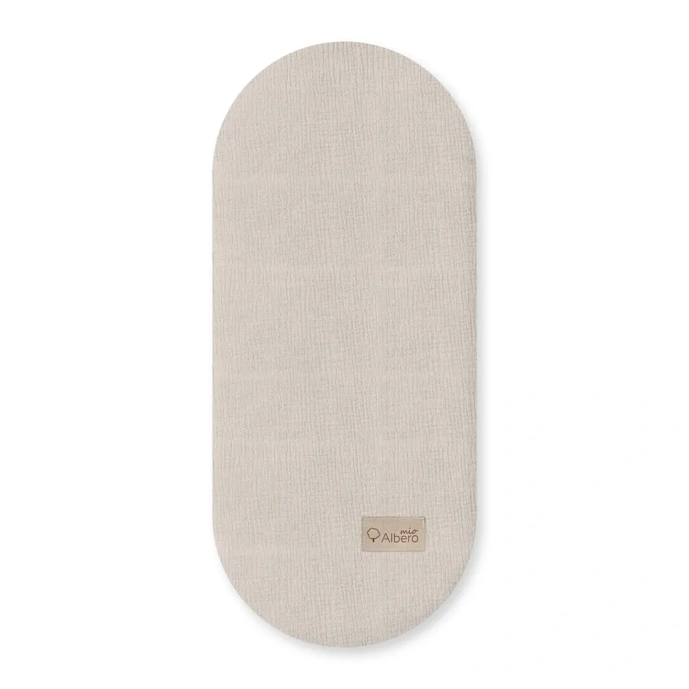 BAVLNĚNÉ PROSTĚRADLO DO KOČÁRKU ALBERO MUŠELÍN + SATÉN (2KS ) Husička