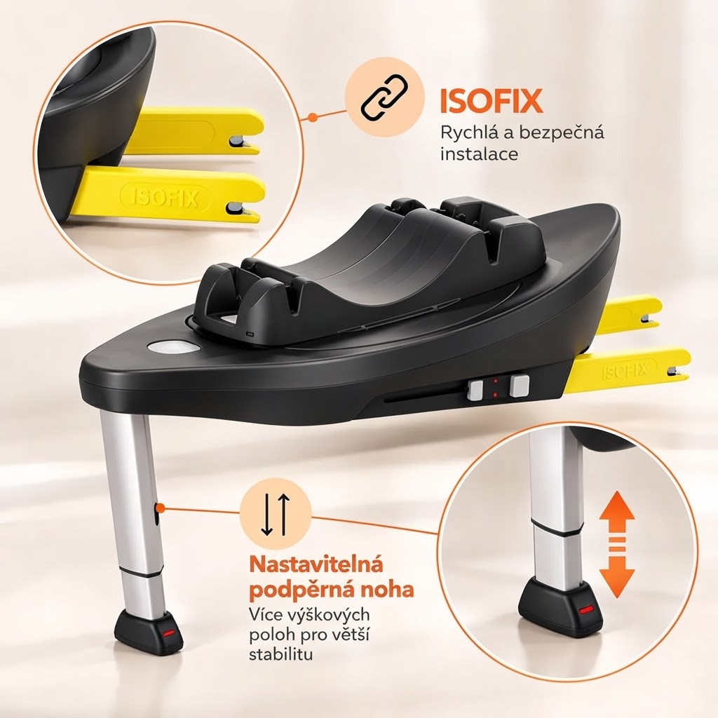 Otočná základna ISOFIX Coccolle Knox Plus