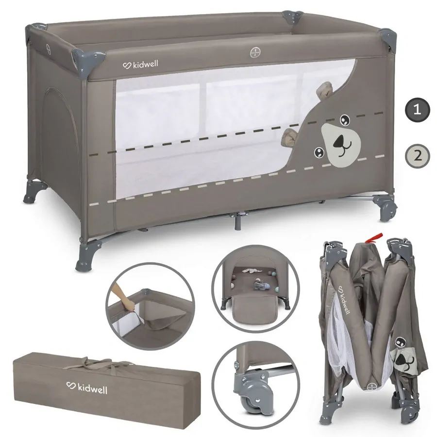 Cestovní postýlka KIDWELL BLISSY DUO beige