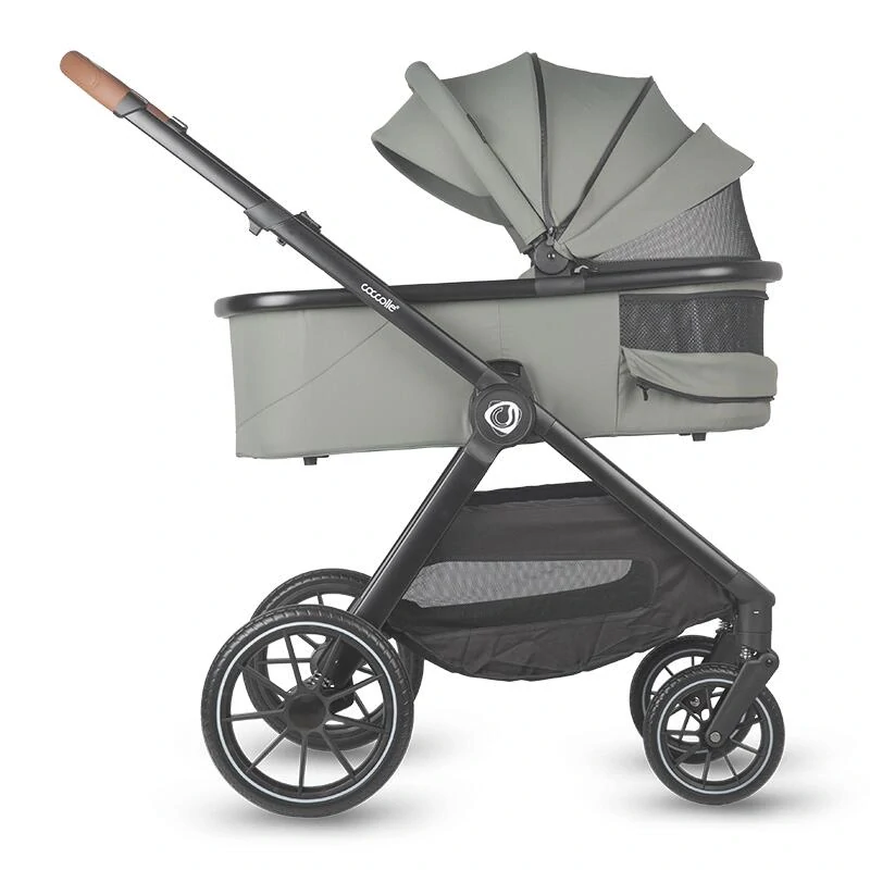 Kočárek Coccolle ASPEN 2v1 travel system moss green + autosedačka 0-13kg KNOX