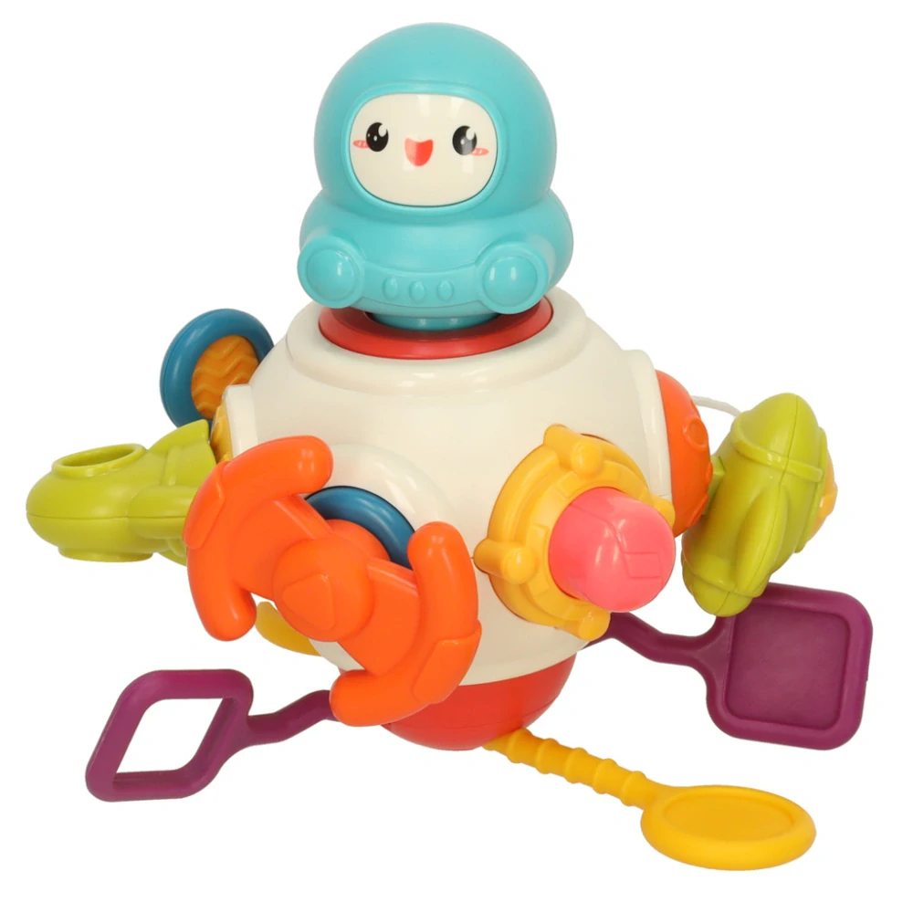 INTERAKTIVNÍ SENZORICKÁ HRAČKA MONTESSORI VZDĚLÁVACÍ RAKETA 8v1