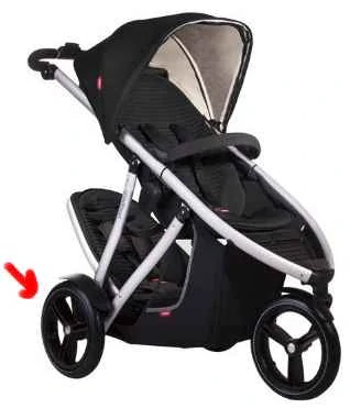 ND_ložisko do kolečka kočárku Phil&Teds Vibe