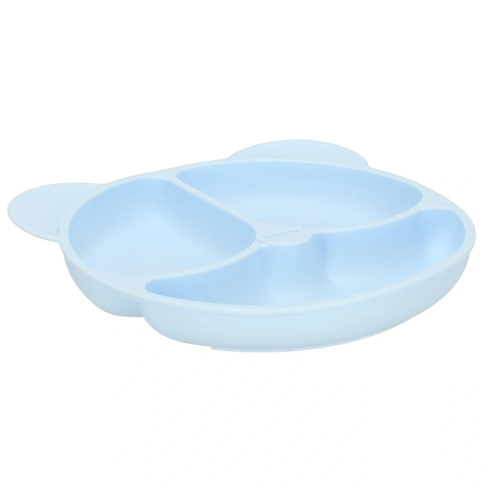 Jídelní silikonová sada 4-dílná pro děti MEDVÍDEK světle modrá