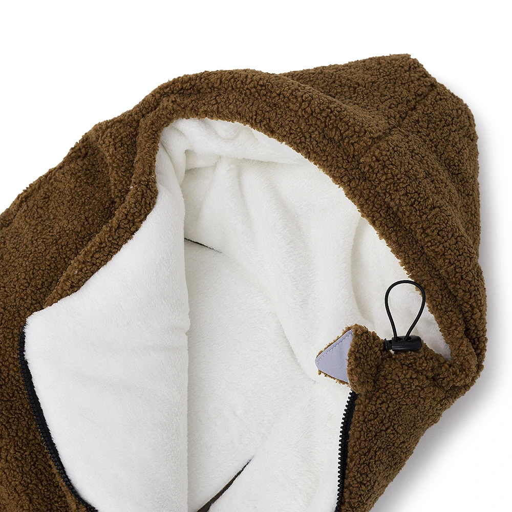 Zimní fusak Teddy Bear burgundy