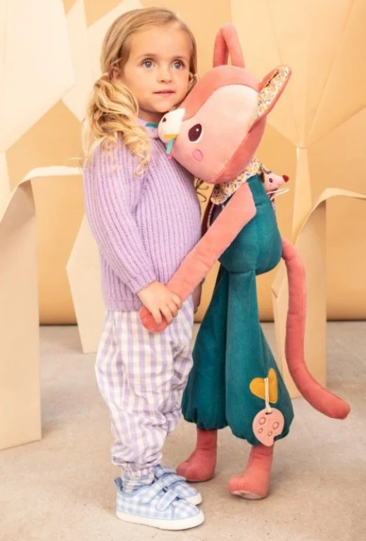  Lilliputiens - velká textilní hračka - kočička Jeanne 