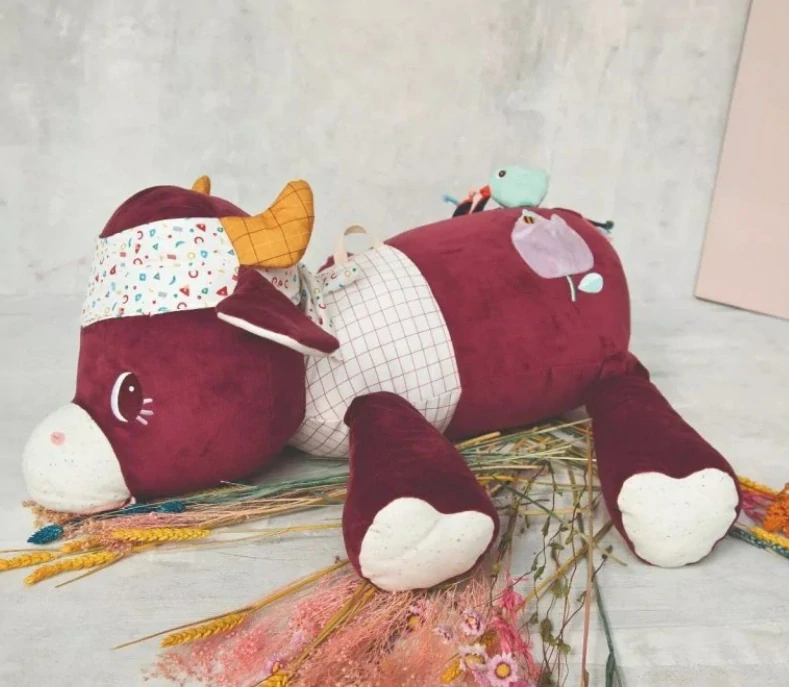 Lilliputiens - velká plyšová kamarádka - kravička Rosalie