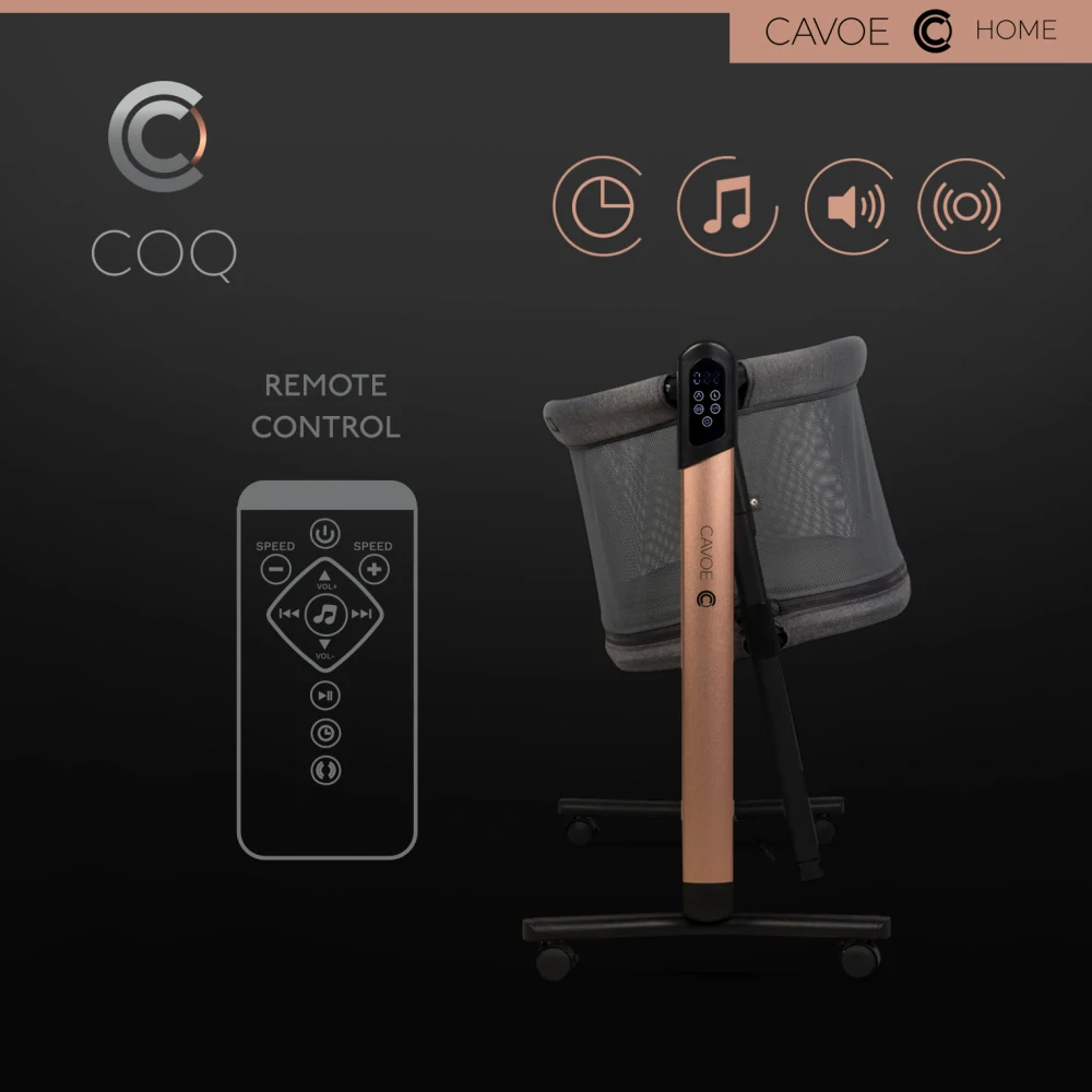 Elektrická kolébka 4v1 Cavoe COQ Meteorite