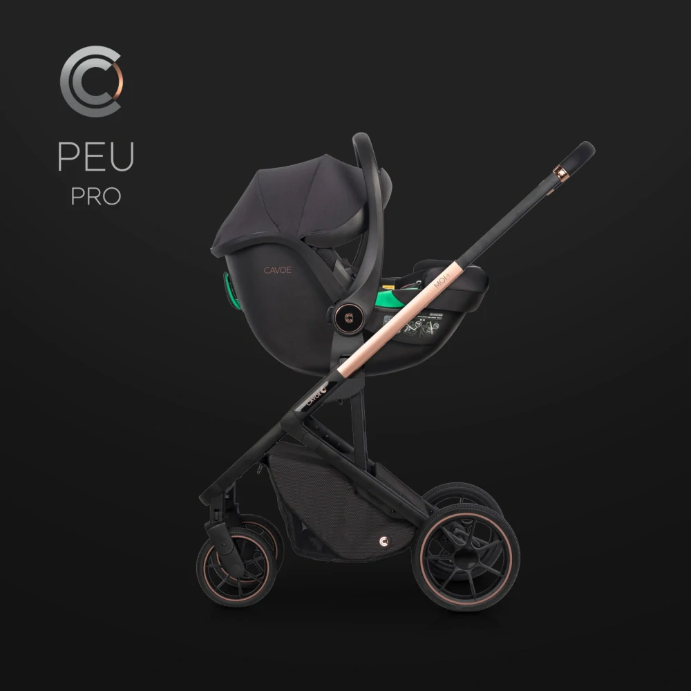 Autosedačka CAVOE PEU PRO s otočnou základnou ISOFIX pro děti od 40 do 87 cm (0-13 kg)