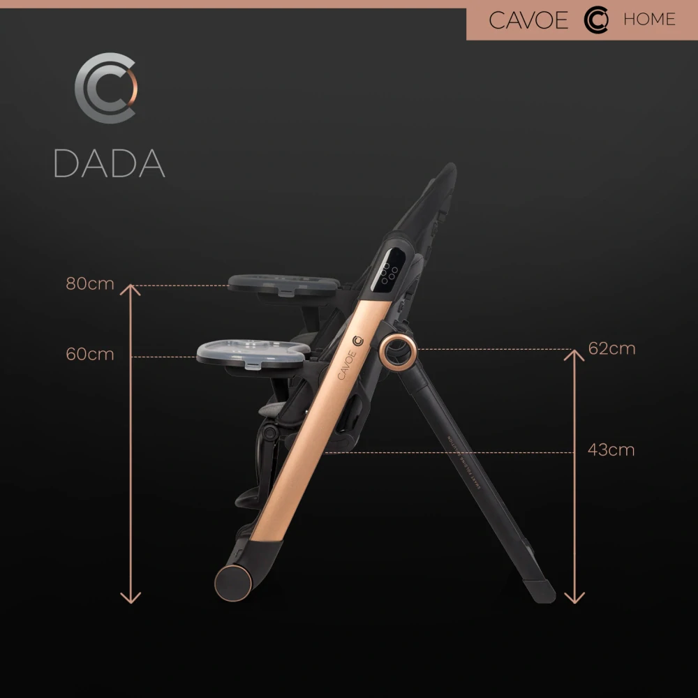 Elektrické houpátko a jídelní židlička Cavoe Dada Meteorite 2v1