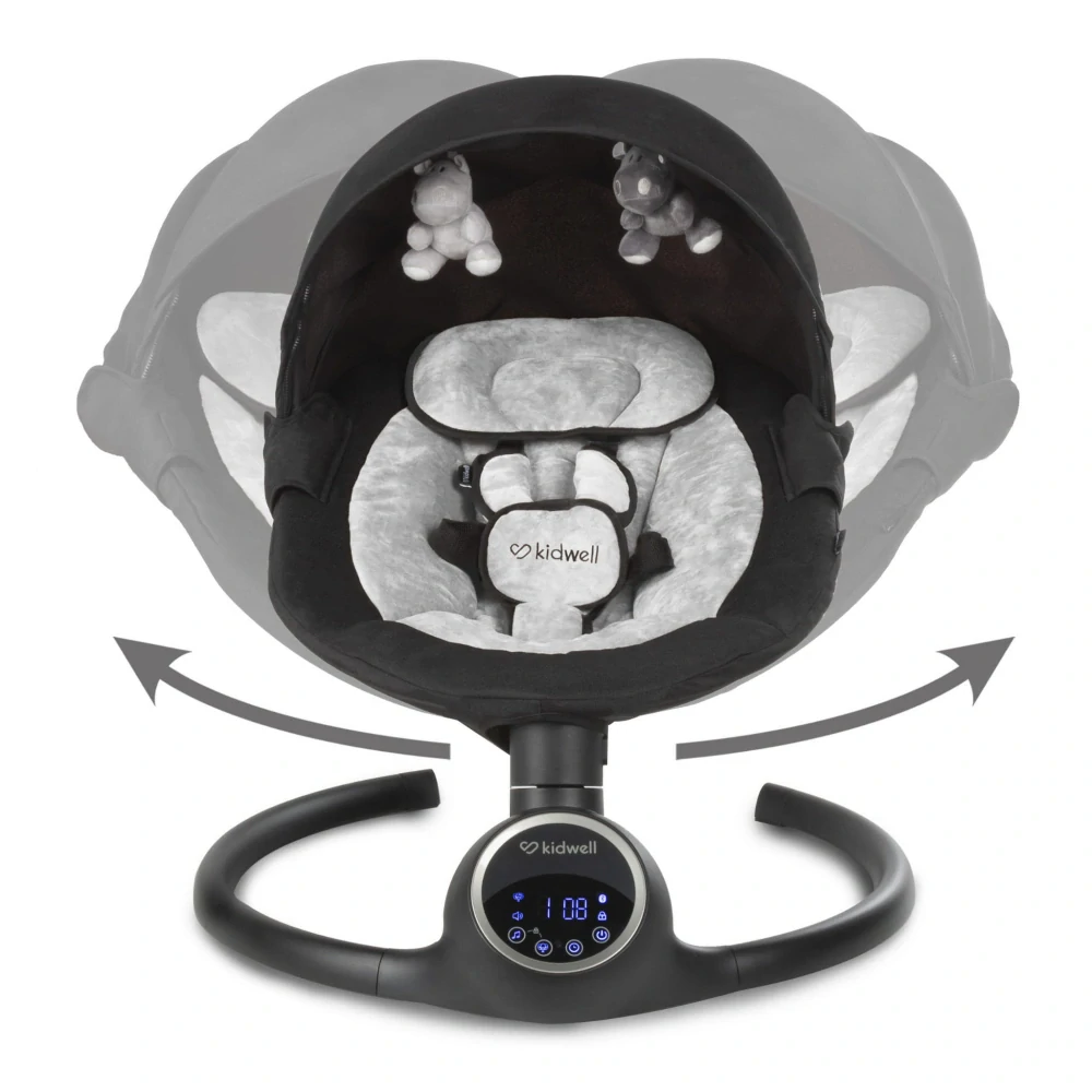 Elektrická houpačka REVE Black/Silver 2v1