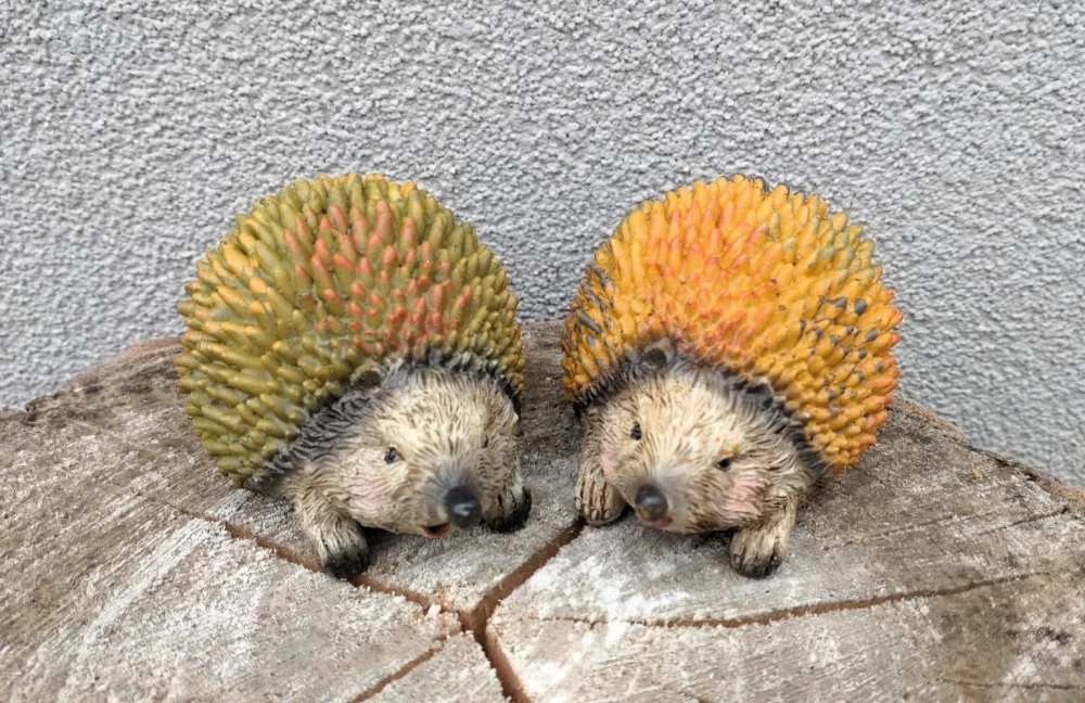 Ježek oranžovozelený malý 2 druhy 9x7cm polyston