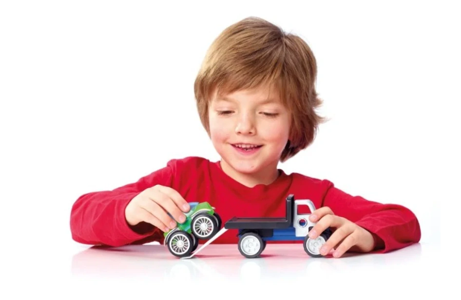 Magnetická stavebnice SmartMax - Stavební vozidla