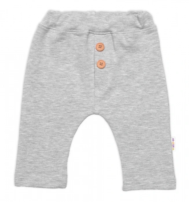 Kojenecká společenská sada pro chlapečky Baby Elegán - šedý melír vel.62