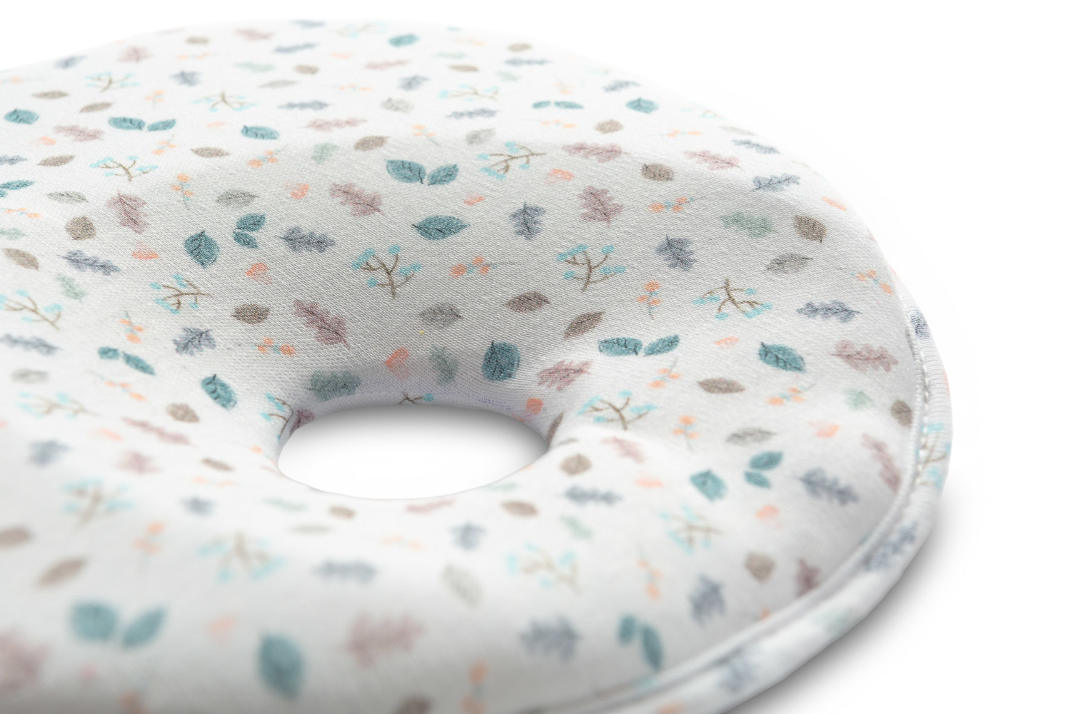 Ergonomický, tvarující polštářek pro miminko - Lístky