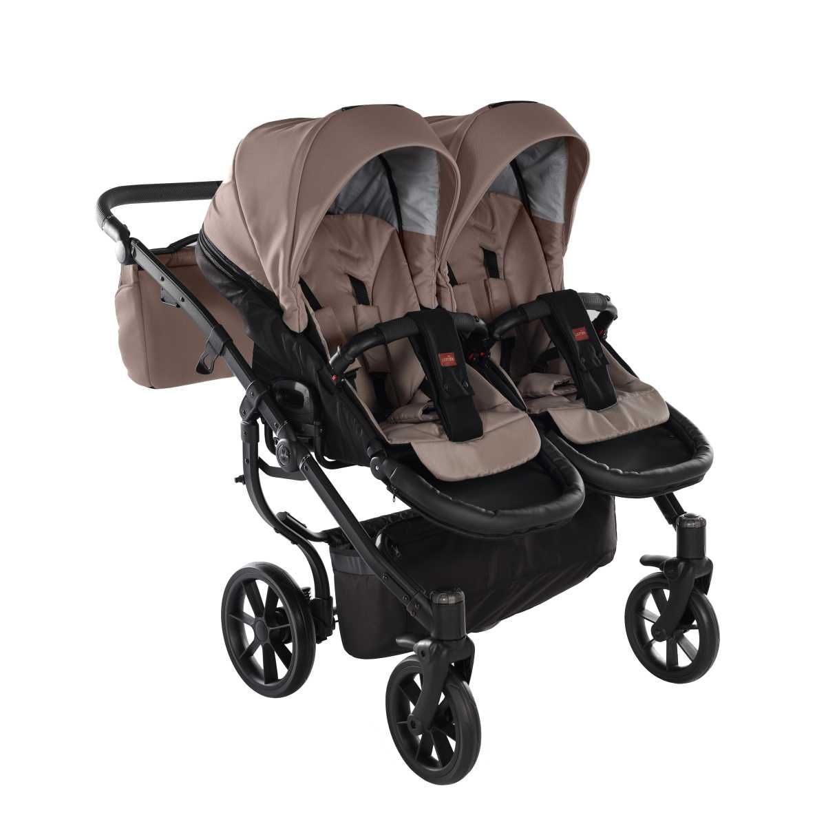 Kočárek pro dvojcata DUO JASMINE LIFE 02B hnědý