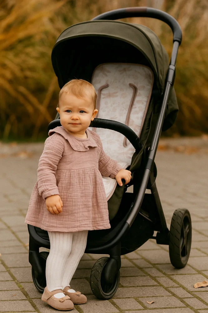 Vložka do kočárku bambusová BimBi Dafne pink